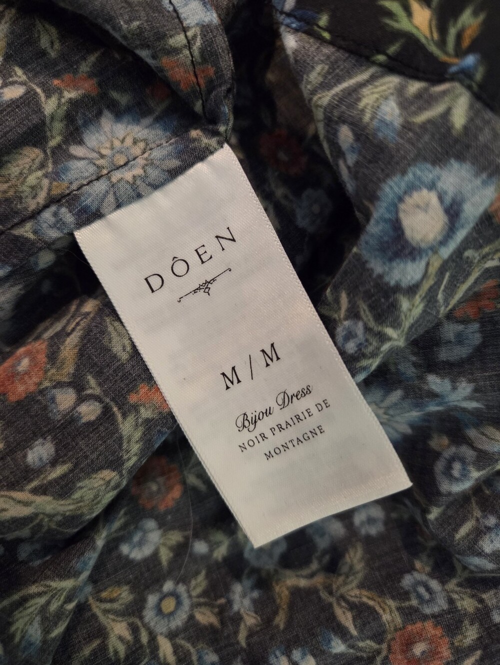 Doen Bijou Dress In Noir Prairie De Montagne - Picture 7 of 7